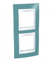 Рамка 2-постовая вертикальная Schneider Electric Unica Хамелеон MGU6.004V.873