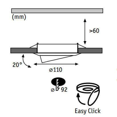 Встраиваемый светильник Paulmann Quality Line Halogen 98983 Встраиваемый светильник Paulmann Quality Line Halogen 98983