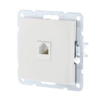 Розетка телефонная RJ-12 LK Studio LK60 белый 865504-1
