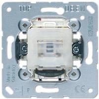 Выключатель одноклавишный 2P с подсветкой Jung 10A 250V 502KOTU