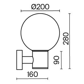 Настенный светильник (бра) Outdoor O598WL-01B Настенный светильник (бра) Outdoor O598WL-01B
