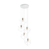 Подвесная люстра Ideal Lux Ice SP5 Bianco 237671 Подвесная люстра Ideal Lux Ice SP5 Bianco 237671