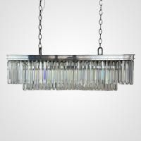 Люстра Rh 1920S Odeon Clear Glass Fringe Chrome 100 By Imperiumloft