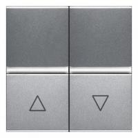Выключатель жалюзи с фиксацией ABB Zenit 16A 250V серебро 2CLA224410N1301