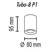 Потолочный светильник TopDecor Tubo8 P1 10 G Потолочный светильник TopDecor Tubo8 P1 10 G