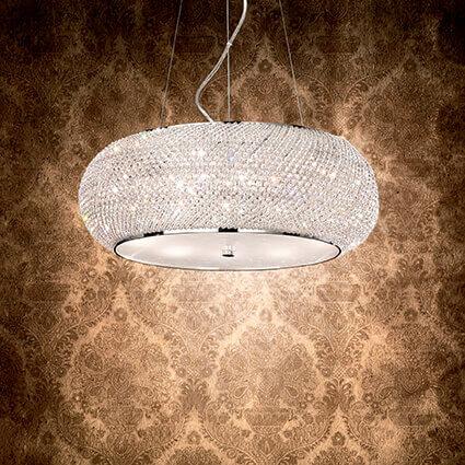 Подвесной светильник Ideal Lux Pasha SP14 Cromo 164977 Подвесной светильник Ideal Lux Pasha SP14 Cromo 164977