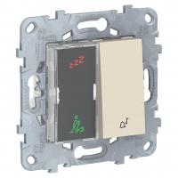 Дисплей гостиничного номера и кнопочный звонок Schneider Electric Unica New NU577744