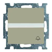 Выключатель кнопочный одноклавишный ABB Basic55 10A 250V Звонок шампань 2CKA001413A1093