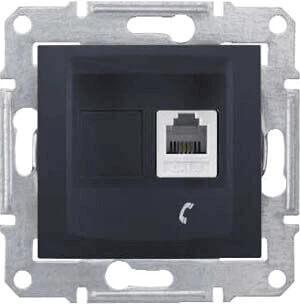 Розетка телефонная RJ11 Schneider Electric Sedna SDN4101170 Розетка телефонная RJ11 Schneider Electric Sedna SDN4101170