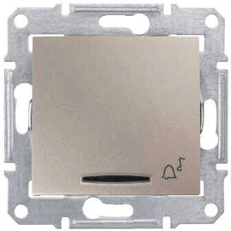 Выключатель кнопочный с синей подсветкой Звонок Schneider Electric Sedna 10A 250V SDN1600468 Выключатель кнопочный с синей подсветкой Звонок Schneider Electric Sedna 10A 250V SDN1600468