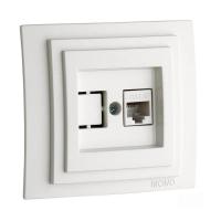 Розетка компьютерная RJ45 Mono Electric Despina 6 кат белый 102-190005-125