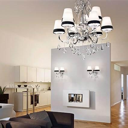 Подвесная люстра Ideal Lux Domus SP9 093277 Подвесная люстра Ideal Lux Domus SP9 093277