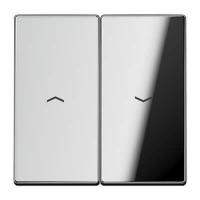 Клавиша двойная жалюзийная Jung LS 990 блестящий хром GCR2995P