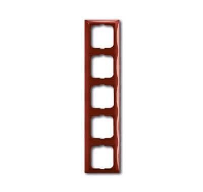 Рамка 5-постовая ABB Basic55 foyer-красный 2CKA001725A1520 Рамка 5-постовая ABB Basic55 foyer-красный 2CKA001725A1520