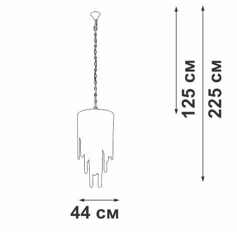 Подвесная люстра Vitaluce V5885-9/7 Подвесная люстра Vitaluce V5885-9/7