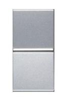 Выключатель кнопочный одноклавишный ABB Zenit 16A 250V НЗ-контакт серебро 2CLA210460N1301