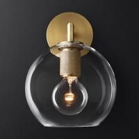 Бра Rh Utilitaire Globe Shade Single Sconce Brass By Imperiumloft