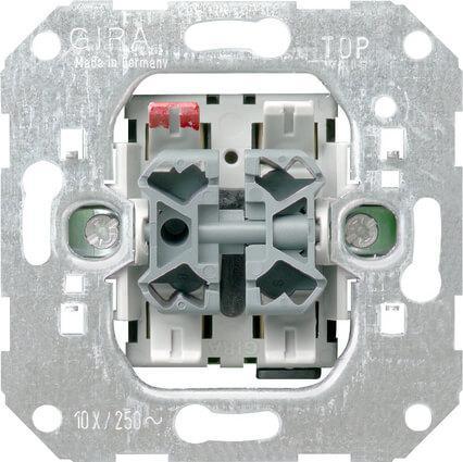 Выключатель управления жалюзи Gira System 55 10A 250V 015900 Выключатель управления жалюзи Gira System 55 10A 250V 015900