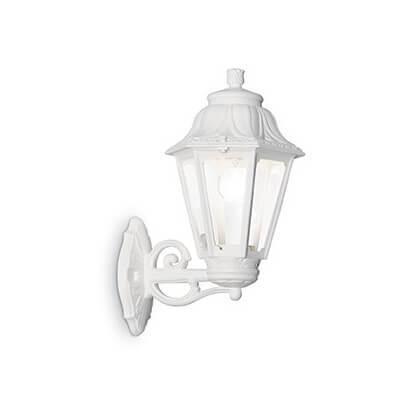 Уличный настенный светильник Ideal Lux Anna AP1 Big Bianco 120423 Уличный настенный светильник Ideal Lux Anna AP1 Big Bianco 120423