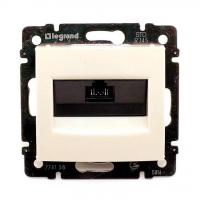 Розетка компьютерная RJ45 Legrand Valena 5e кат UTP на винтах слоновая кость 774138