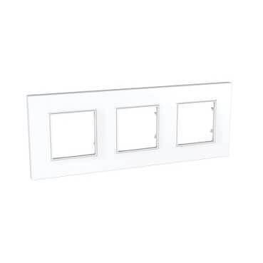 Рамка 3-постовая Schneider Electric Unica Quadro MGU2.706.18 Рамка 3-постовая Schneider Electric Unica Quadro MGU2.706.18