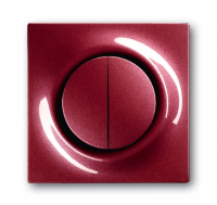 Клавиша для механизма 2-клавишных выключателей/переключателей/кнопок, impuls, бордо/ежевика