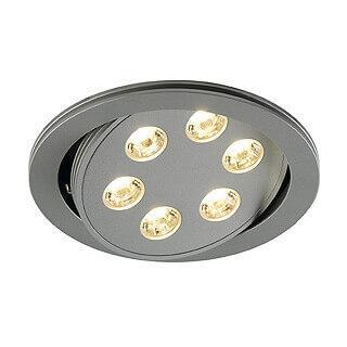 Светильник встраиваемый TRITON LED тепло-белый PowerLED 6x3W серебристый 113652 Светильник встраиваемый TRITON LED тепло-белый PowerLED 6x3W серебристый 113652