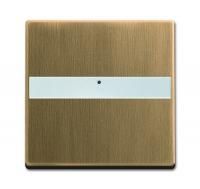 Клавиша поле для надписи, со световодом, для выключателей/переключателей/кнопок, Династия, Латунь античная