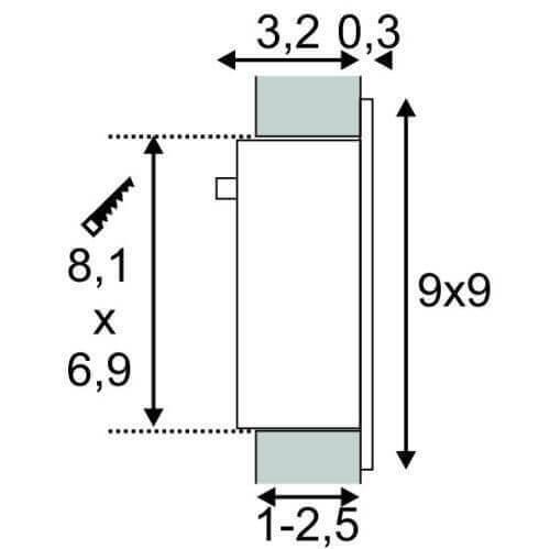 Встраиваемый светодиодный светильник SLV Frame Curve Led 113290 Встраиваемый светодиодный светильник SLV Frame Curve Led 113290