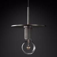 Подвесной Светильник Rh Utilitaire Disk Shade Pendant Black By Imperiumloft
