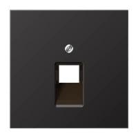Накладка 1-ой наклонной телефонной/компьютерной розетки Jung LS 990 dark AL2969-1UAD