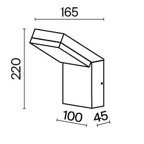 Настенный светильник (бра) Outdoor O595WL-L12B3K Настенный светильник (бра) Outdoor O595WL-L12B3K