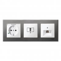 Рамка 3-постовая Schneider Electric Merten System M MTN403314