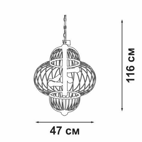 Подвесной светильник Vitaluce V3061-8/3 Подвесной светильник Vitaluce V3061-8/3