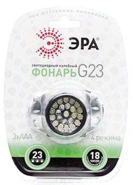 Налобный светодиодный фонарь ЭРА от батареек 95 лм G23 Б0019260 Налобный светодиодный фонарь ЭРА от батареек 95 лм G23 Б0019260