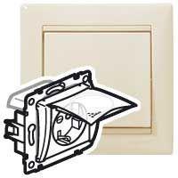 Розетка 2К+3 Legrand Valena 16A 250V слоновая кость 695640 Розетка 2К+3 Legrand Valena 16A 250V слоновая кость 695640