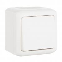 Переключатель одноклавишный на 2 направления Legrand Quteo 10A 250V IP44 белый 782304