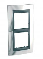 Рамка 2-постовая вертикальная Schneider Electric Unica Top MGU66.004V.210