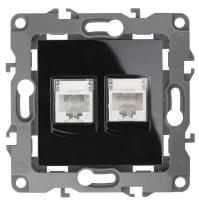 Розетка комбинированная RJ45+RJ11 ЭРА 12 12-3109-06 Б0018253