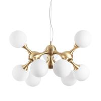 Подвесная люстра Ideal Lux Nodi SP9 Ottone Satinato 241036 Подвесная люстра Ideal Lux Nodi SP9 Ottone Satinato 241036