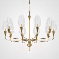 Подвесная Дизайнерская Люстра Viola 10 Прозрачный By Imperiumloft