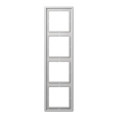 Рамка 4-постовая Jung LS 990 светло-серая LS984LG Рамка 4-постовая Jung LS 990 светло-серая LS984LG