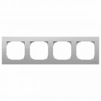 Рамка 4-постовая ABB Sky нержавеющая сталь 2CLA857400A1401
