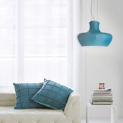 Подвесной светильник Ideal Lux Aladino SP1 D30 Azzurro 137292 Подвесной светильник Ideal Lux Aladino SP1 D30 Azzurro 137292