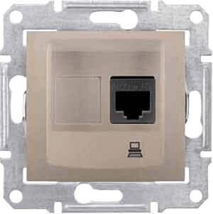 Розетка компьютерная RJ45 Schneider Electric Sedna UTP SDN4700168 Розетка компьютерная RJ45 Schneider Electric Sedna UTP SDN4700168