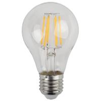 Лампа светодиодная филаментная ЭРА E27 7W 4000K прозрачная F-LED A60-7W-840-E27