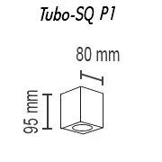 Потолочный светильник TopDecor Tubo8 SQ P1 16 Потолочный светильник TopDecor Tubo8 SQ P1 16