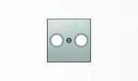 Накладка для TV-R розетки, серия SKY, цвет нержавеющая сталь