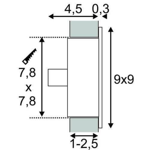 Встраиваемый светильник SLV Flat Frame Curve 112771 Встраиваемый светильник SLV Flat Frame Curve 112771