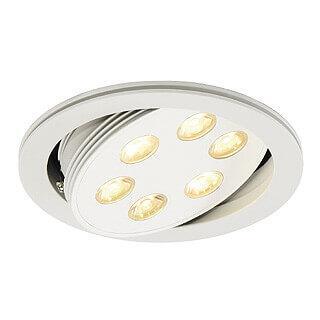 Светильник встраиваемый TRITON LED тепло-белый PowerLED 6x3W серебристый 113642 Светильник встраиваемый TRITON LED тепло-белый PowerLED 6x3W серебристый 113642